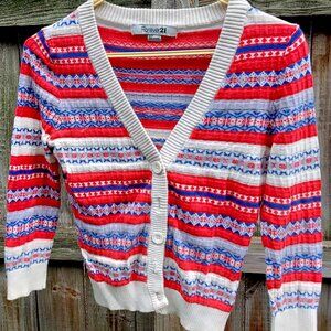 Nordic cropped sweater